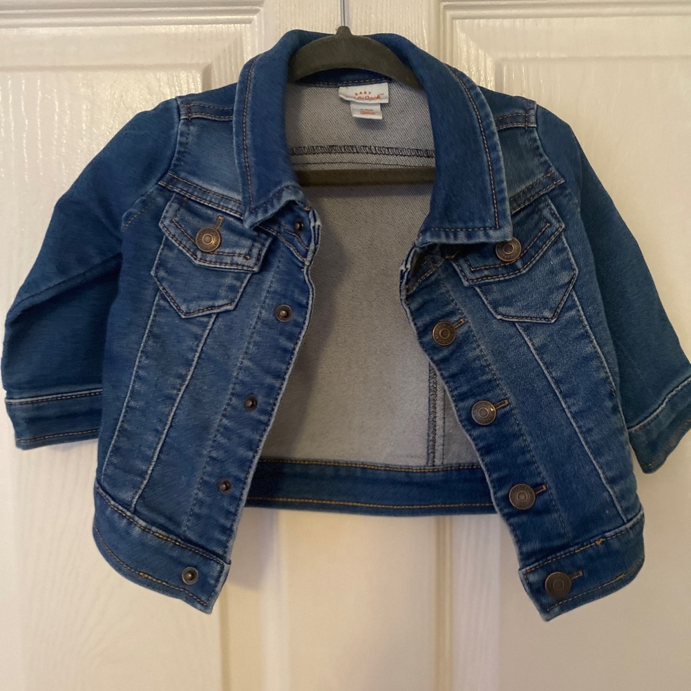 Cat & Jack Blue Jean Jacket Cropped Denim